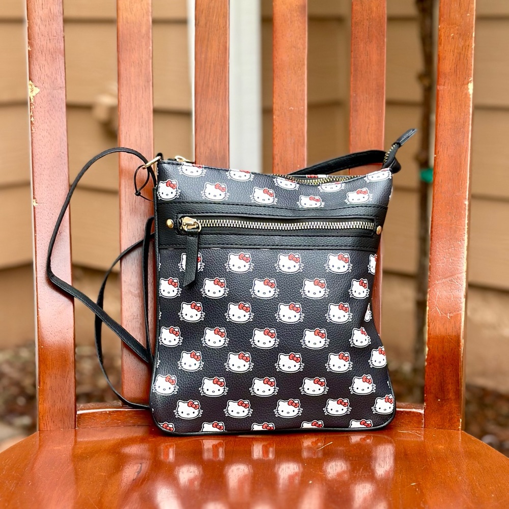 Hello Kitty Crossbody Bag - Black - NWOT